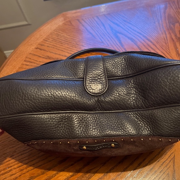 Cole Haan Leather & Suede Satchel Bag - EUC - Picture 9 of 16